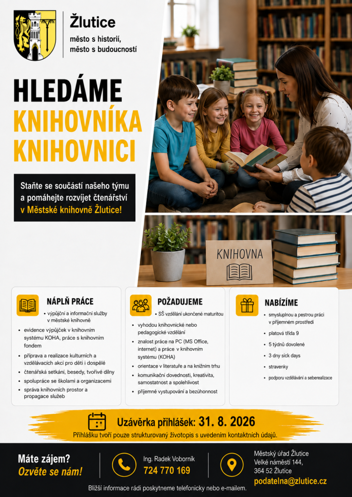 Hledáme knihovníka-ici