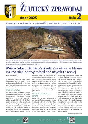 VYCHÁZÍ ÚNOROVÉ VYDÁNÍ ŽLUTICKÉHO ZPRAVODAJE 1